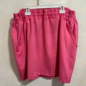NWT Tek Gear Women’s Mid Rise Wicking Drawcord Waste With Pockets Skirt Size XXL
